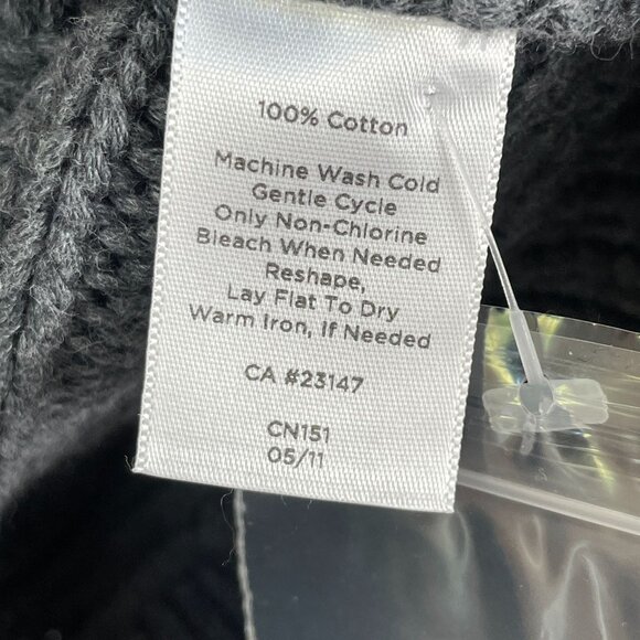 NEW $129 Talbots Womens XL Gray Cable Knit Jacket Cardigan Snap Button Up - Picture 5 of 14